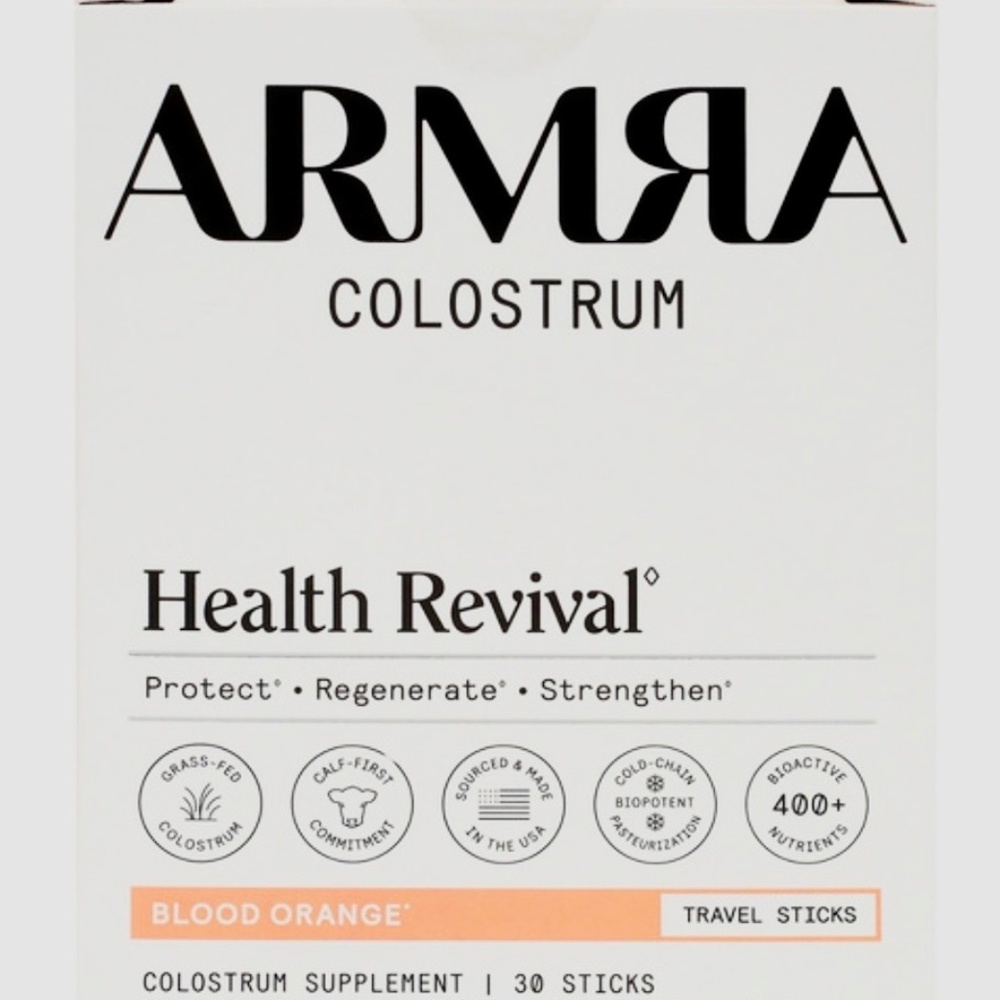 New Armra Blood Orange colostrum Packets